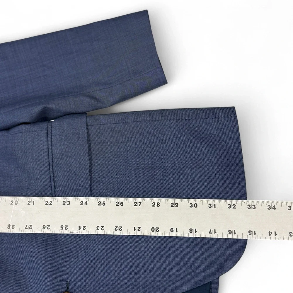 J Crew Thompson Blue Wool Blazer Jacket Suit Separate Mens 42L‎